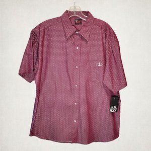 Retro Polka Dot Half Seas Button Up Shirt Steady Clothing Large